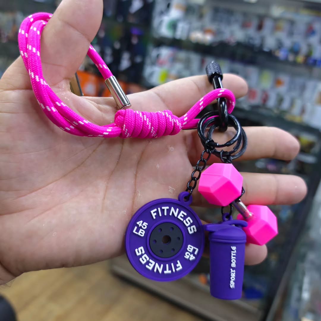 Bodybuilding Keychain - alternate view