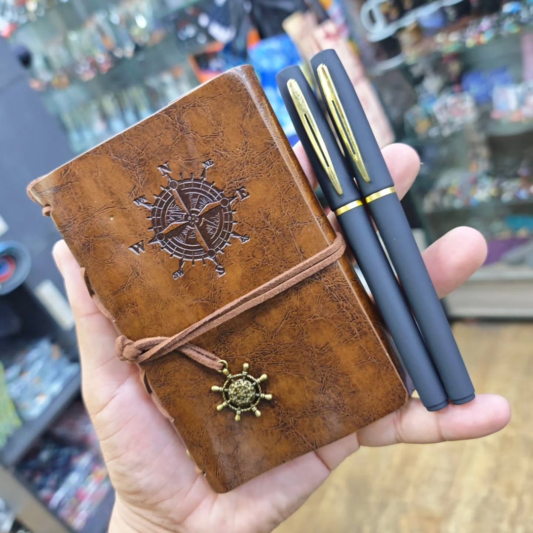 Vintage Notepad and Pen - alternate view