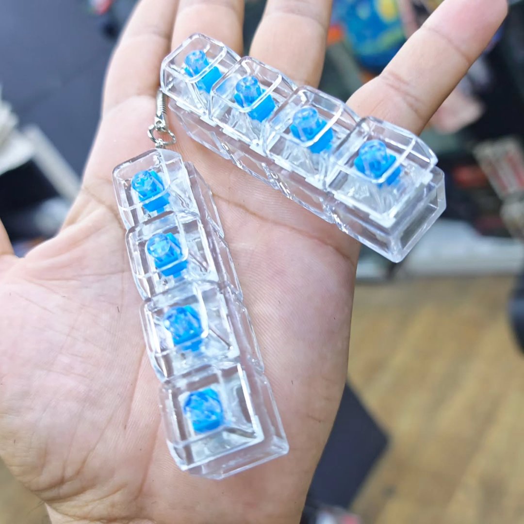 Anti Stress Keyboard Keychain - alternate view