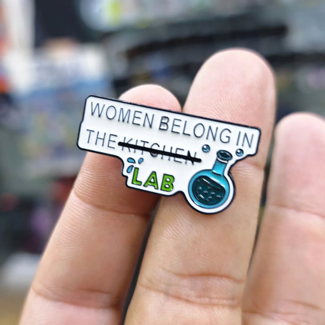 Women Belong In The Kitchen lab Pins - alternate view