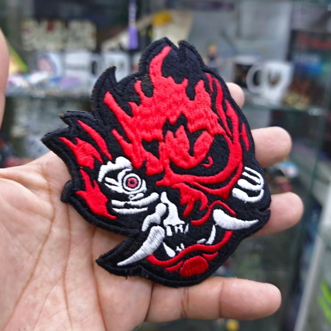 Embroidered Patch CyberPunk Samurai 115 x 100 MM - alternate view