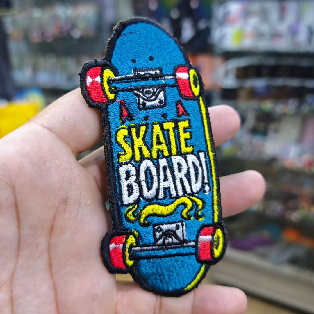 Embroidered Patch Skate Board 125 x 65 MM - alternate view