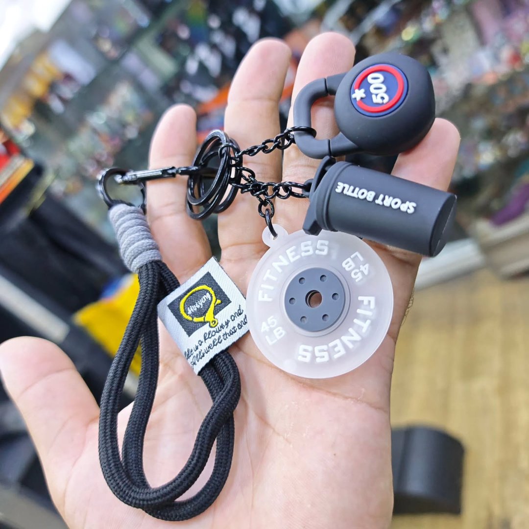 Bodybuilding Keychain - alternate view