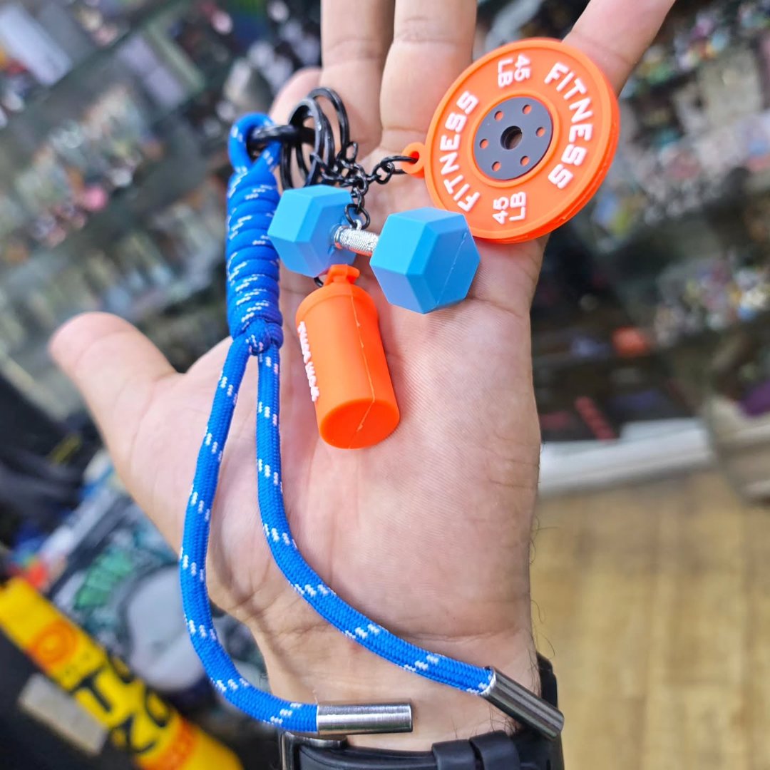 Bodybuilding Keychain - alternate view