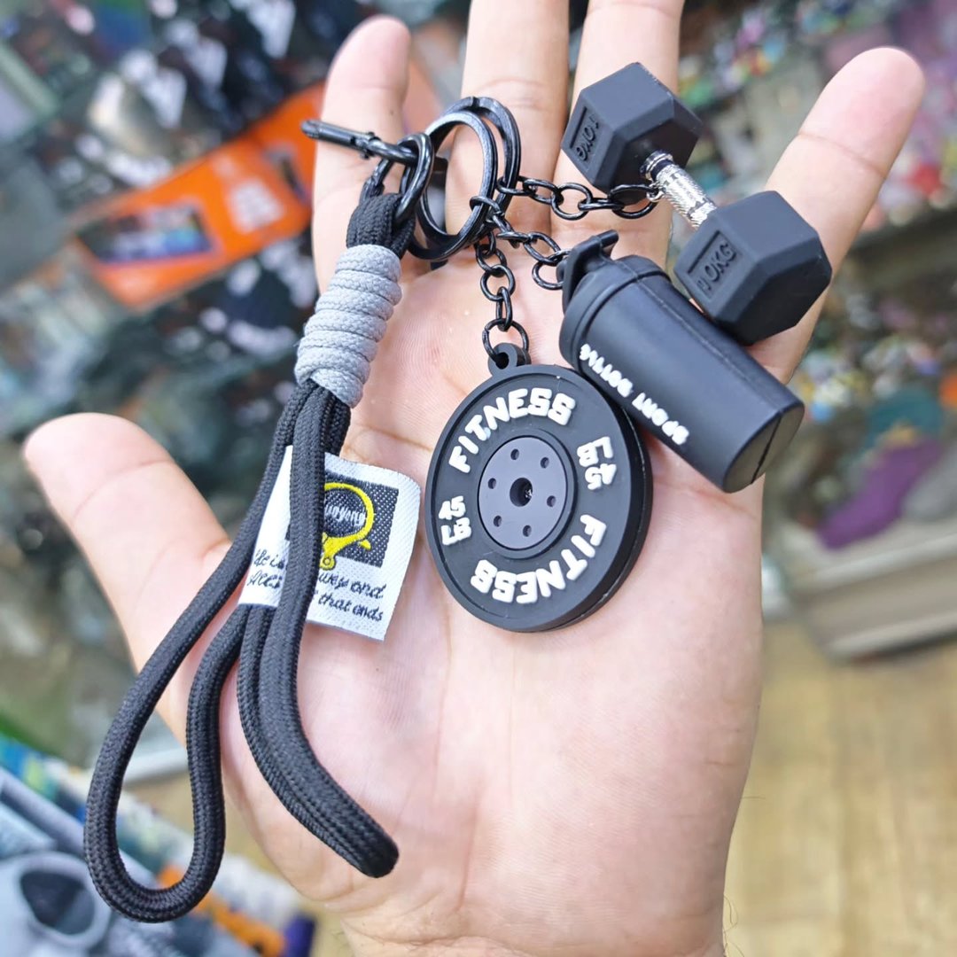 Bodybuilding Keychain - alternate view