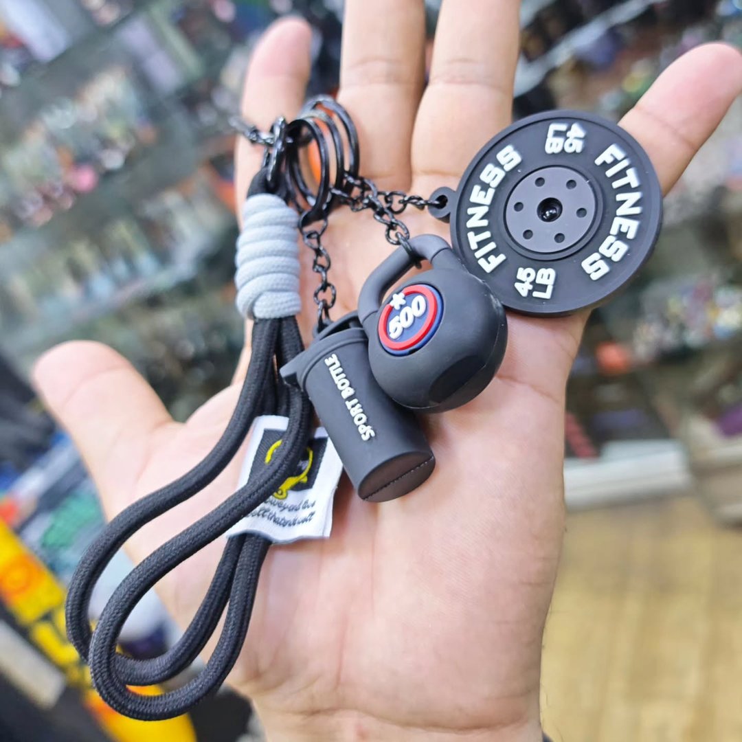 Bodybuilding Keychain - alternate view