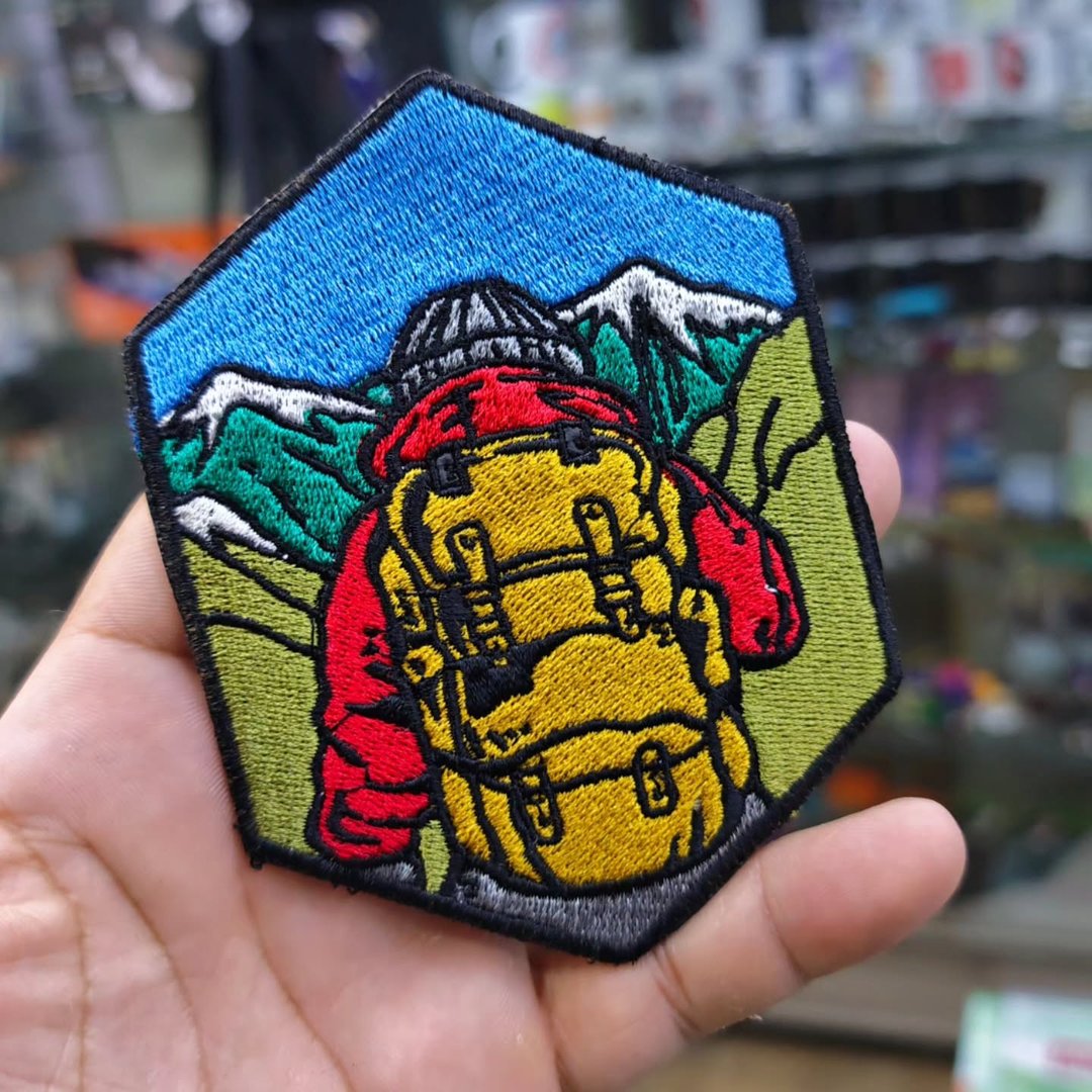 Embroidered Patch Travel Adventure 115 x 85 MM - Embroidered Patch