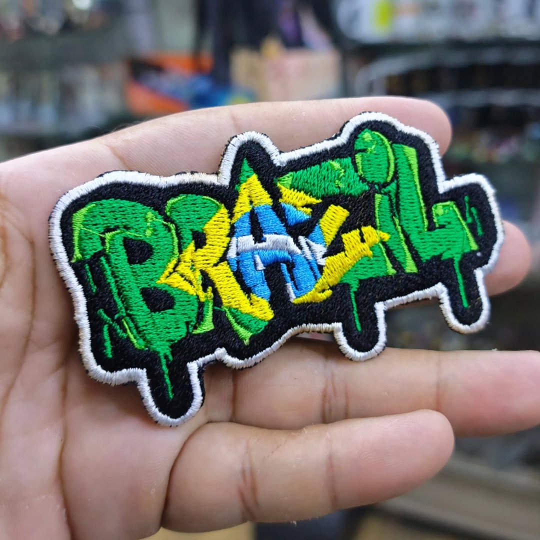 Embroidered Patch Brazil 100 x 55 MM - Embroidered Patch
