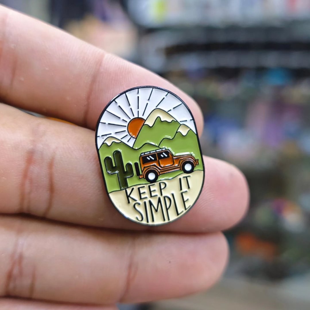 Keep It Simple Travel Pins - Metal Pins