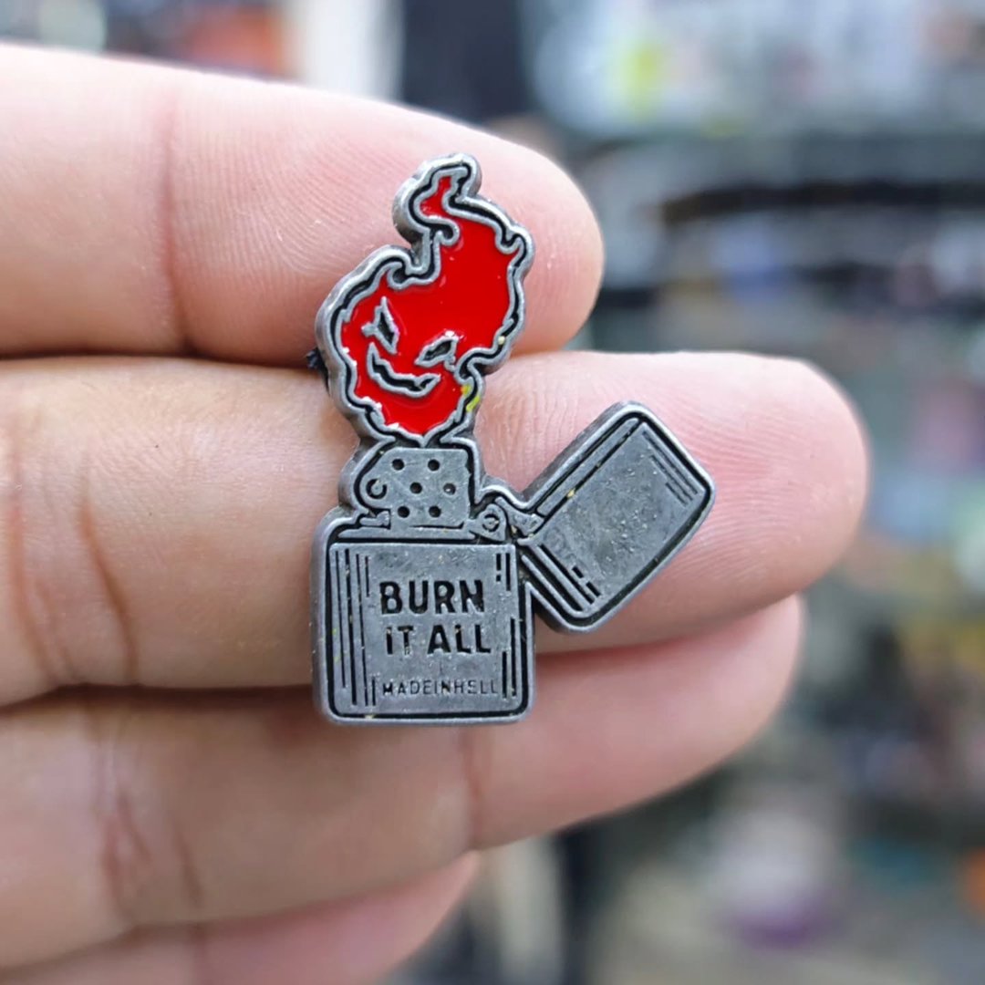 Briquet Burn It All Pins - Metal Pins