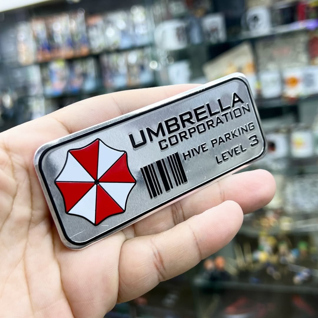 Resident Evil Umbrella Aluminum Stickers - Aluminum Stickers