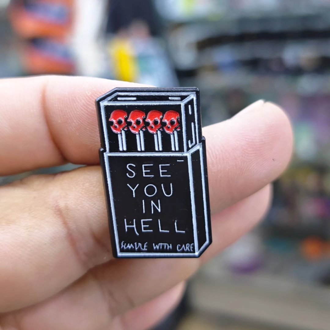 See You In Hell Pins - Metal Pins
