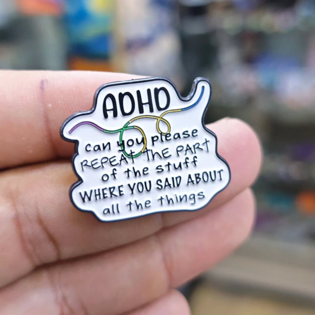 ADHD Pins - Metal Pins