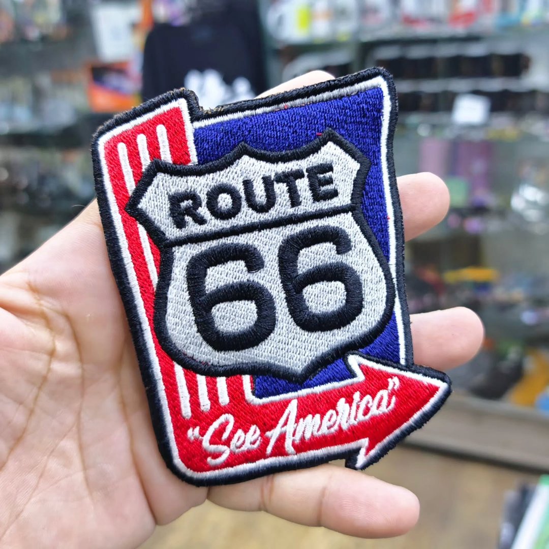 Embroidered Patch Route 66 90X120 CM - Embroidered Patch