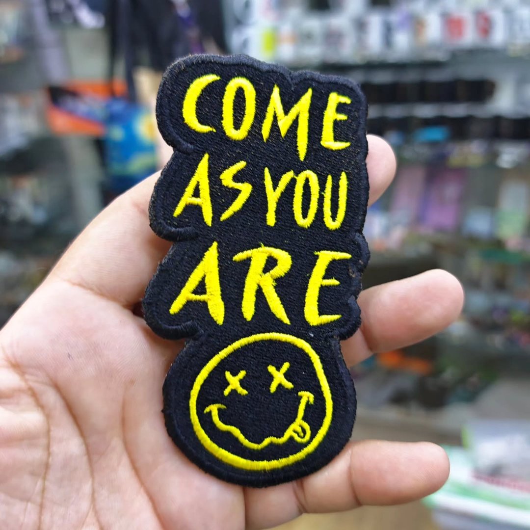 Embroidered Patch Nirvana Come As You Are 115 x 55 MM - Embroidered Patch