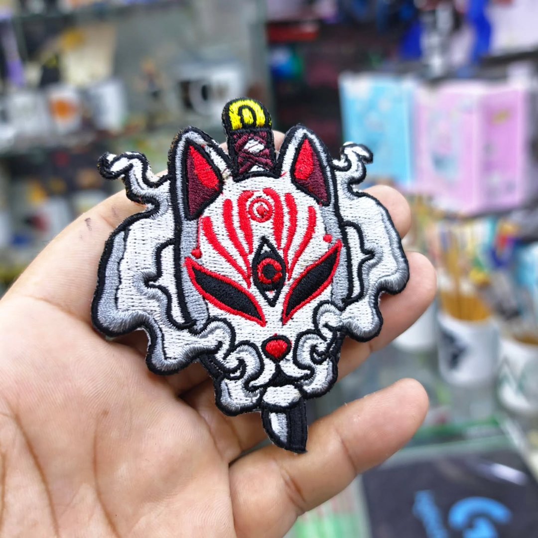 Embroidered patch Demon Slayer Mask 90 x 85 MM - Embroidered Patch