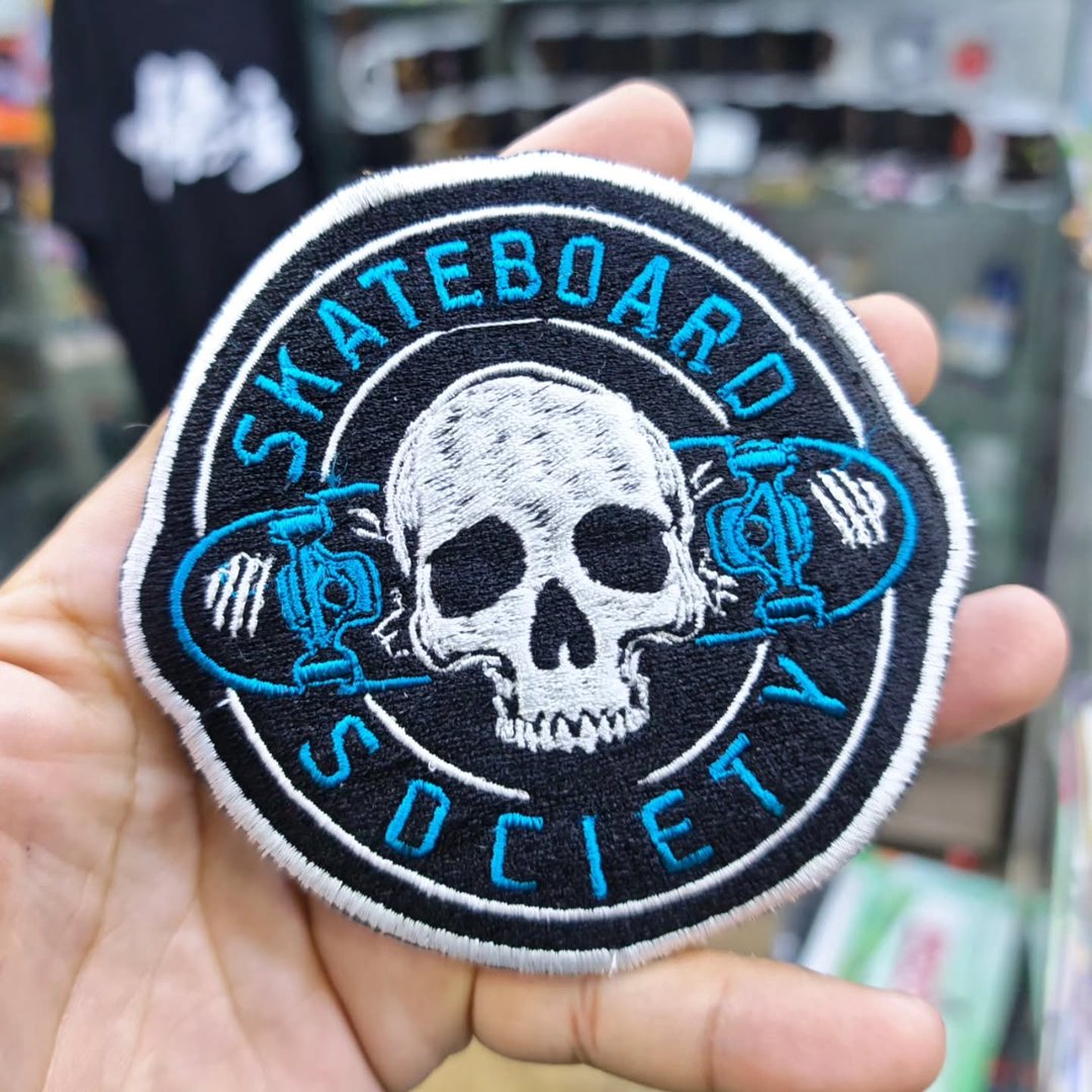 Embroidered Patch Skateboard Society 105x105 cm - Embroidered Patch