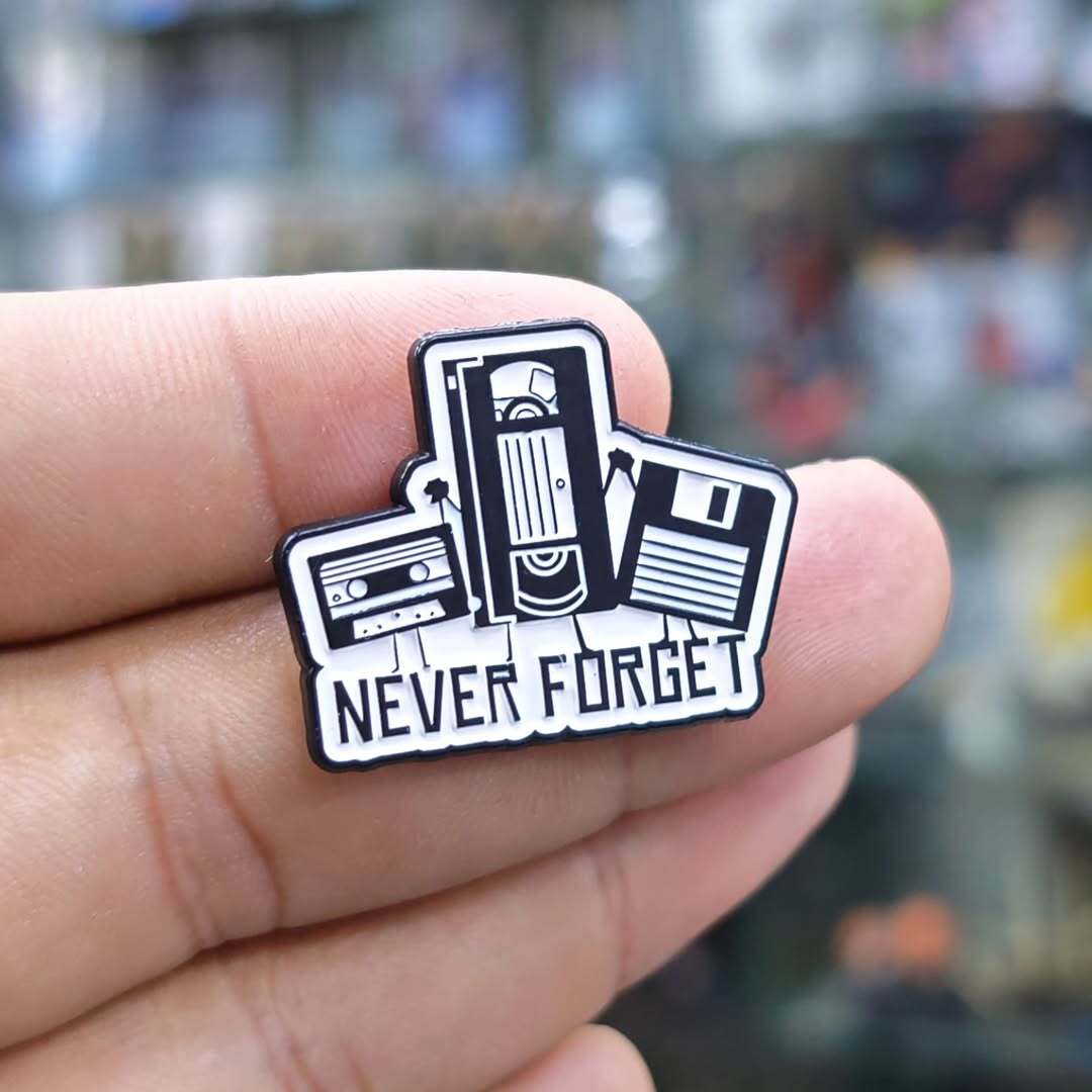Never Forget Retro Pins - Accessories
