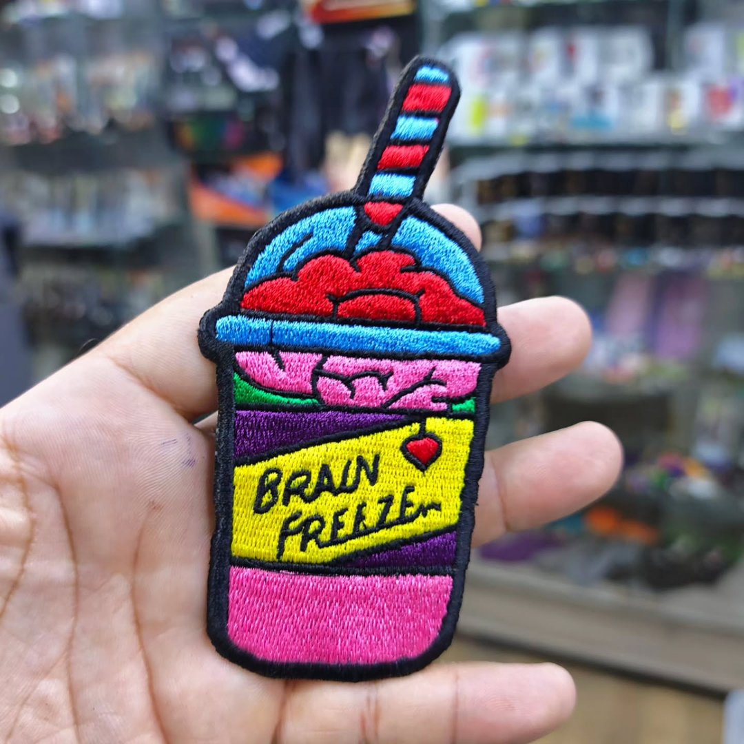 Embroidered Patch Brain Freeze 125 x 65 MM - Embroidered Patch