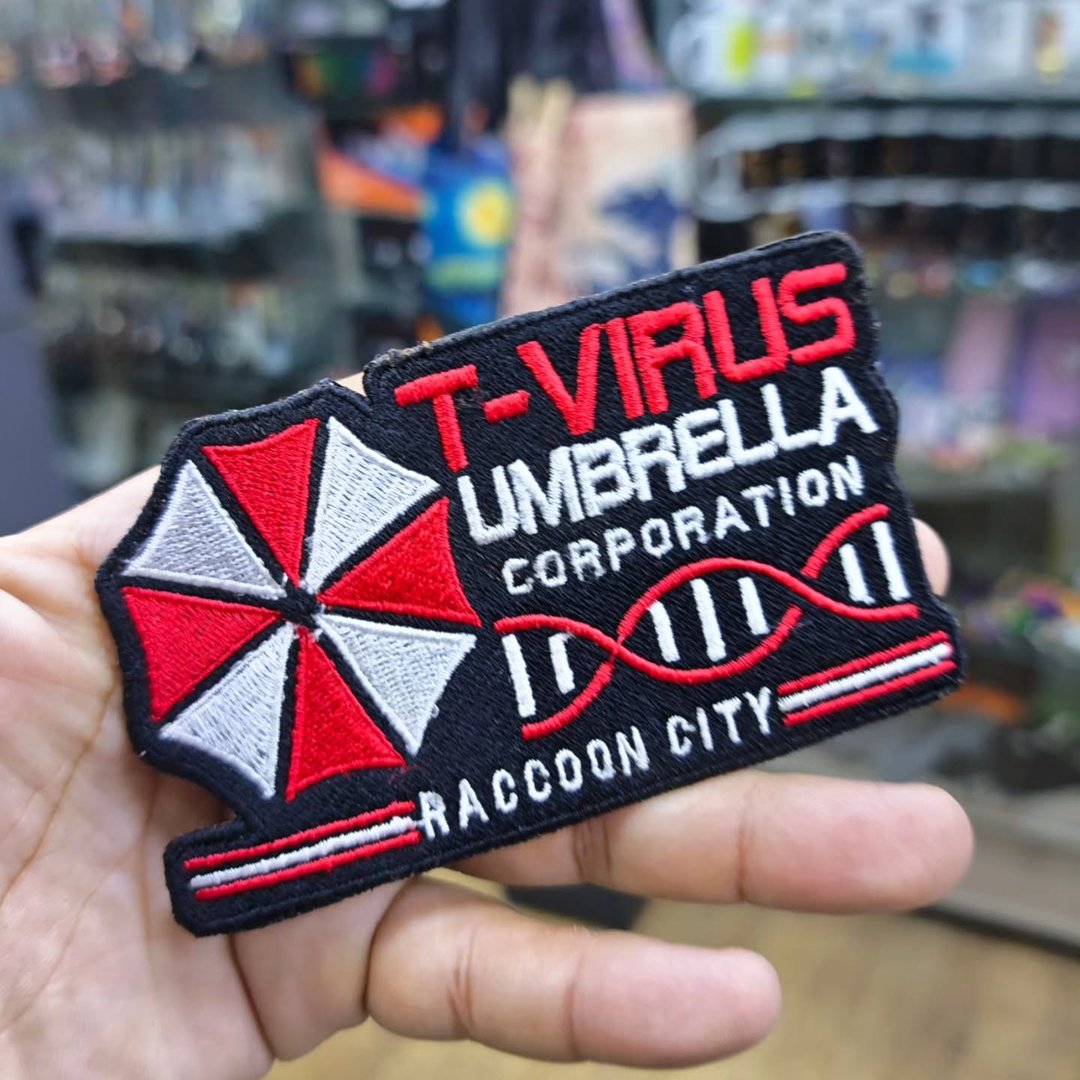Embroidered Patch Umbrella Resident Evil T Virus 125 x 70 MM - Embroidered Patch