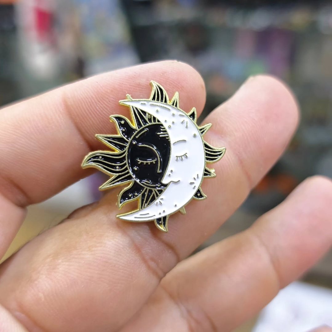 Moon Sun Pins - Metal Pins