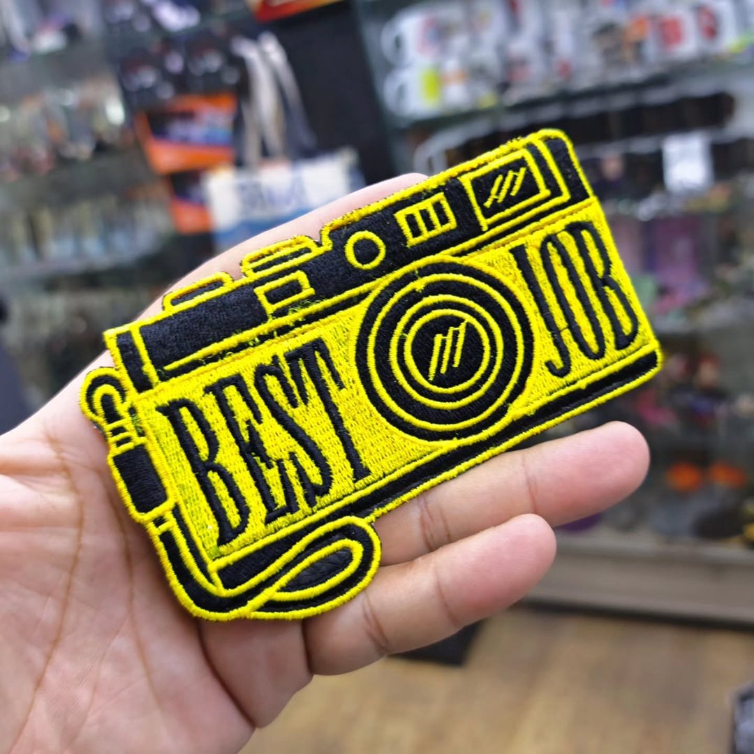 Embroidered Patch Camera Best Job 75x120 CM - Embroidered Patch