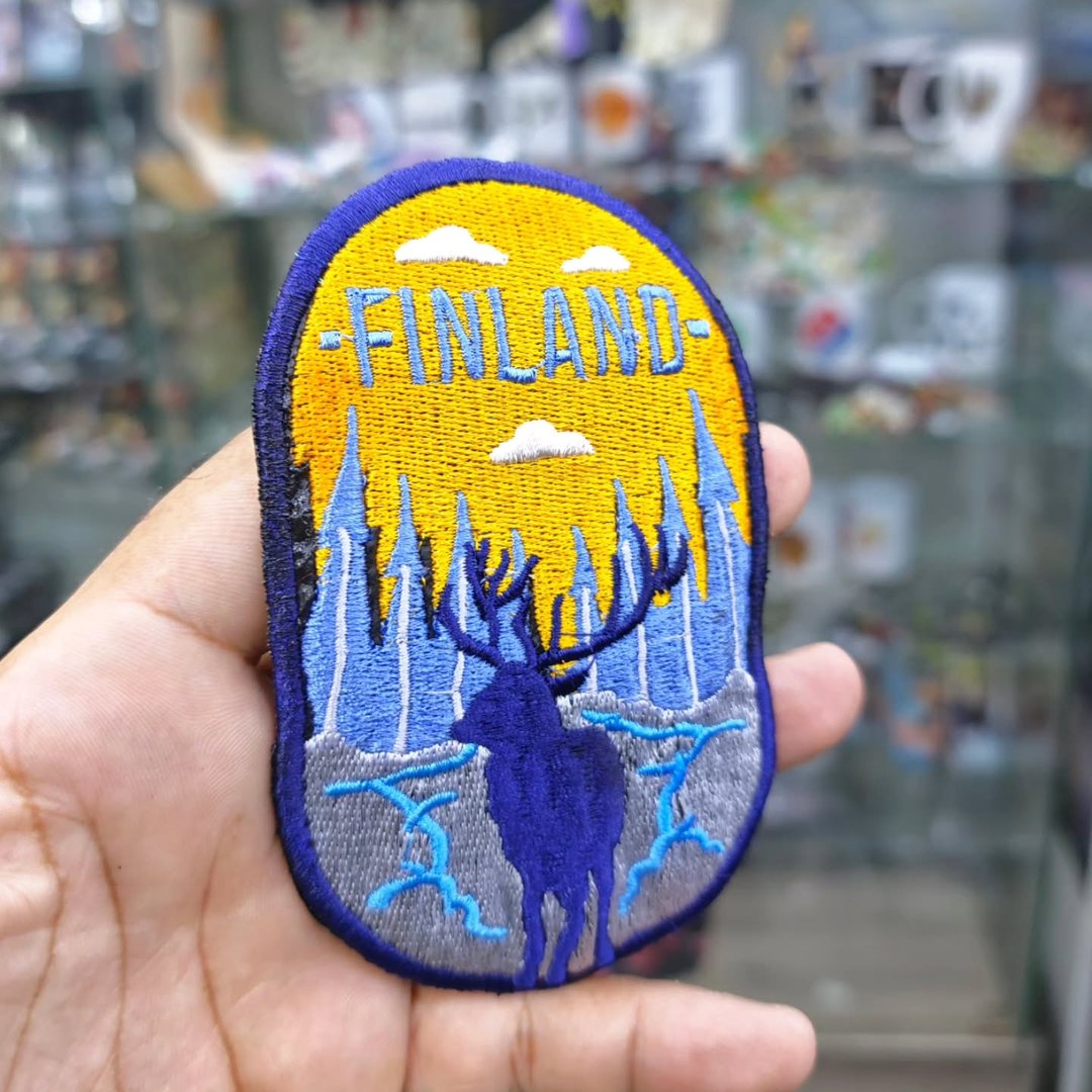 Embroidered Patch Finland 120 x 75 MM - Embroidered Patch