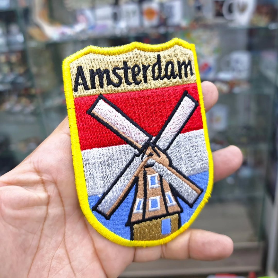 Embroidered Patch Amsterdam 80 x 120 MM - Embroidered Patch