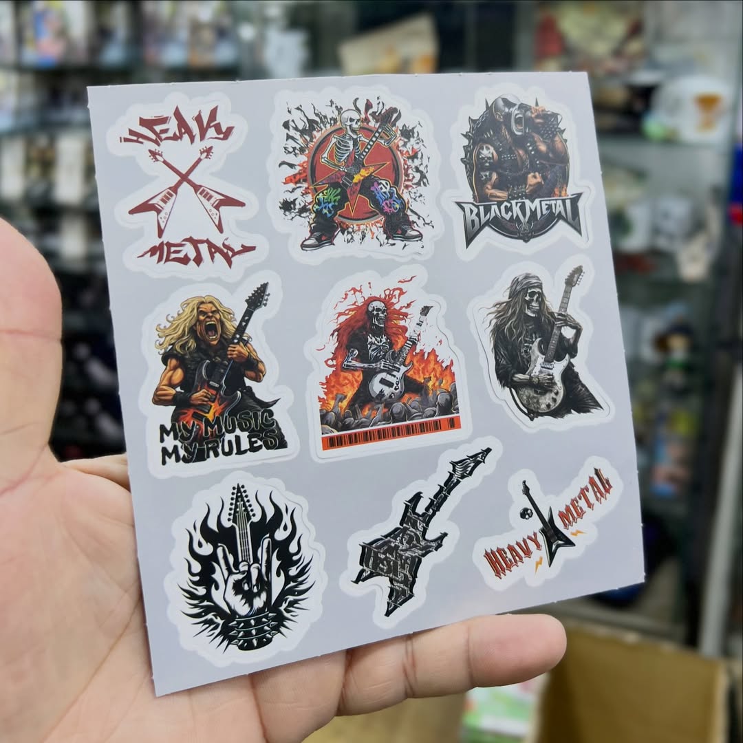 Pack 54 Rock Band Metal Stickers - Stickers