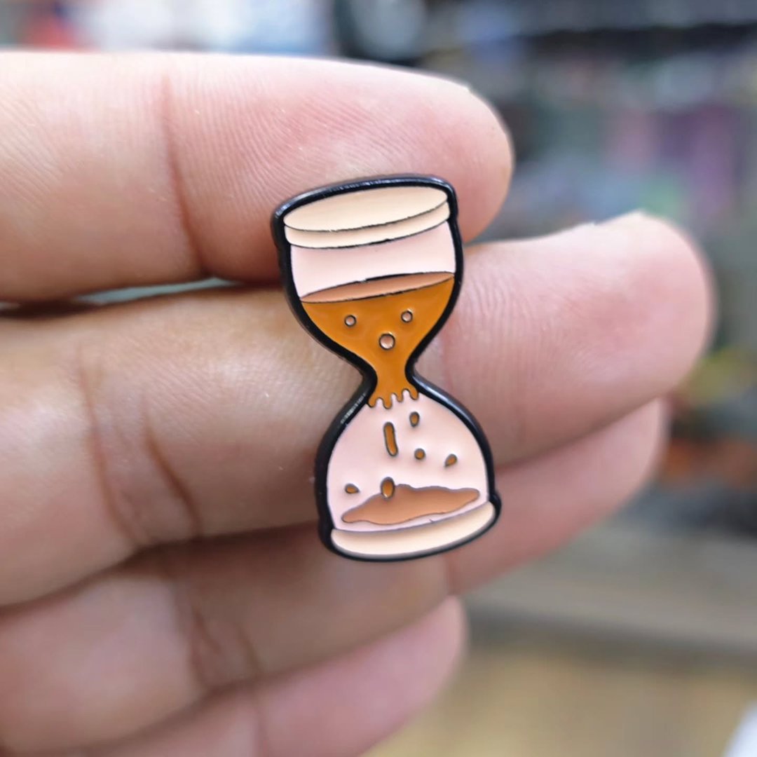 Sand Timer Pins - Metal Pins
