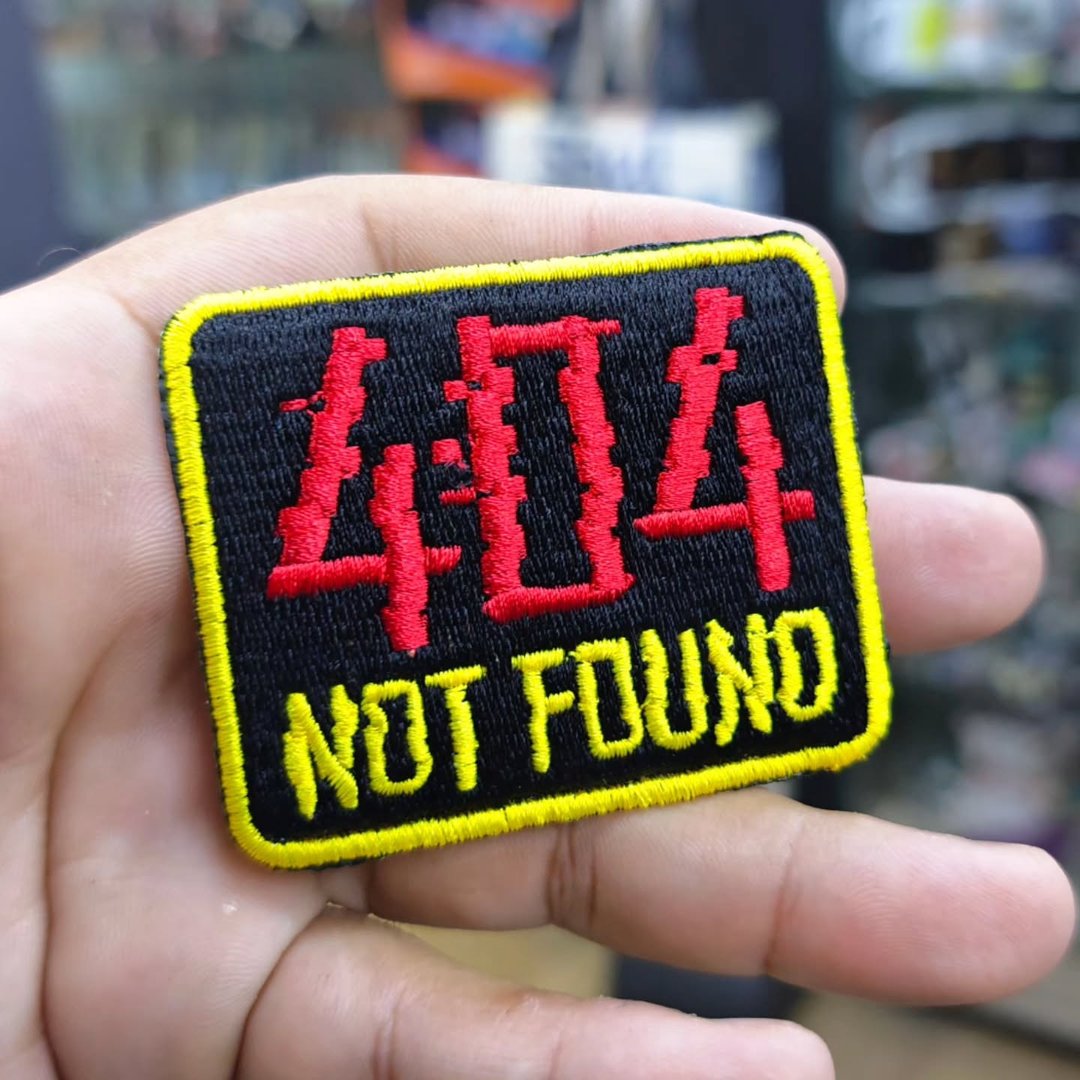 Embroidered Patch Error 404 55x70 CM - Embroidered Patch