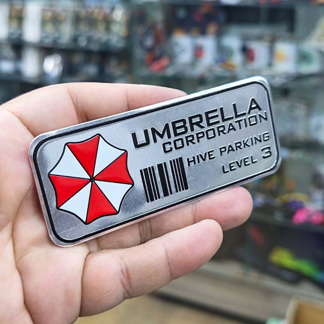 Resident Evil Umbrella Aluminum Stickers - Aluminum Stickers