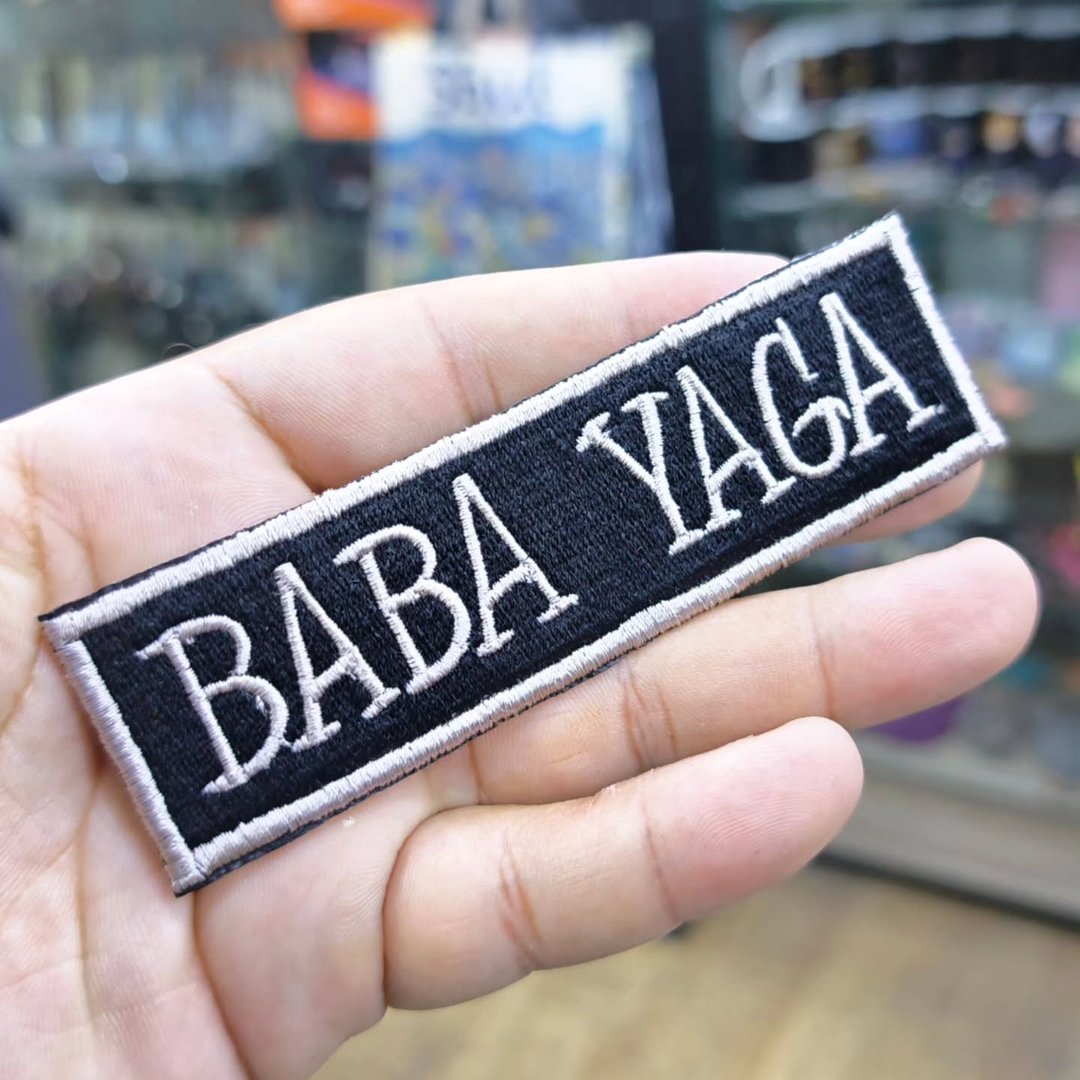 Embroidered Patch Baba Yaga 120x35 CM - Embroidered Patch