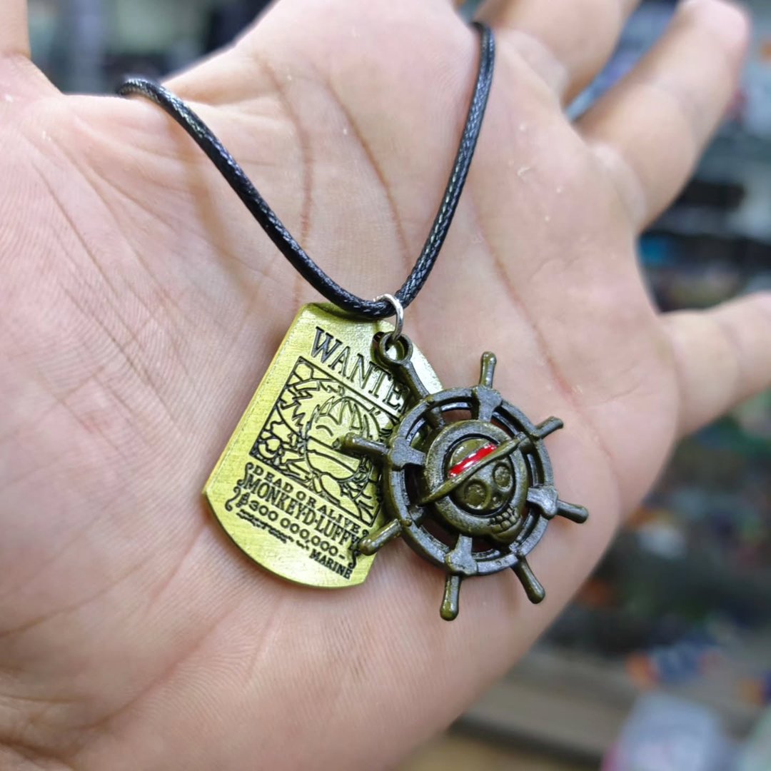 One Piece Luffy Wanted Necklace - Necklace