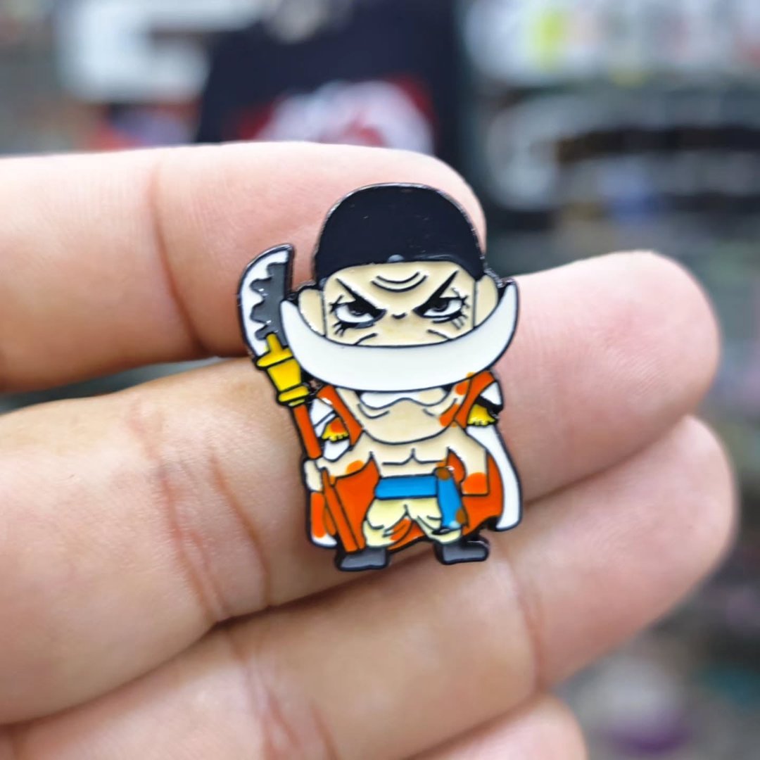 One Piece White Beard Pins - Metal Pins