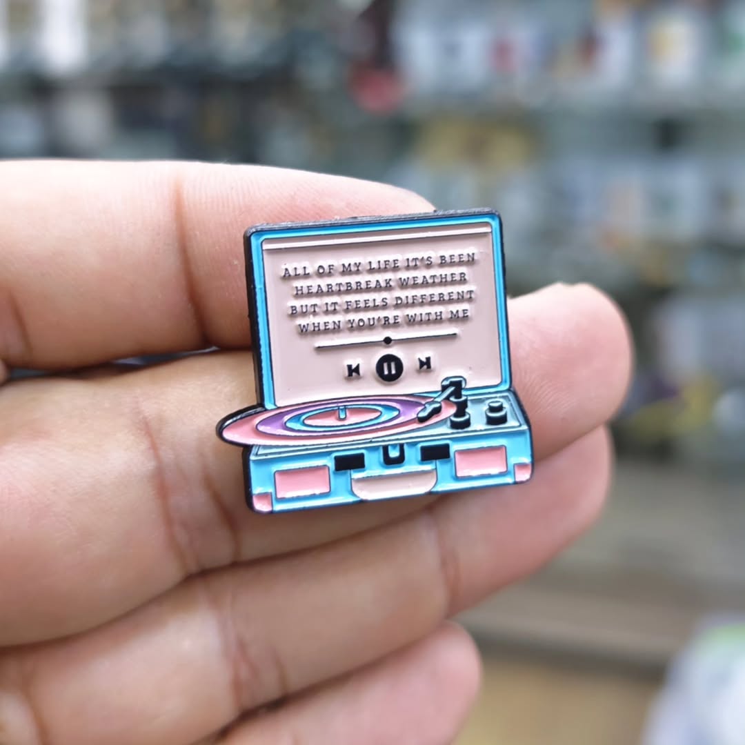 Disk Vynil Old School Pins - Metal Pins