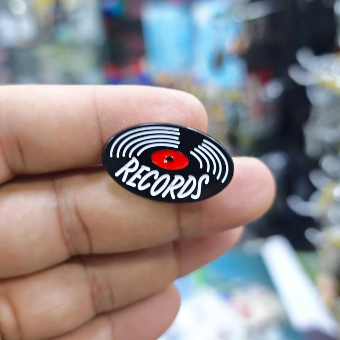 Disk Vynil Records Old School Pins - Metal Pins
