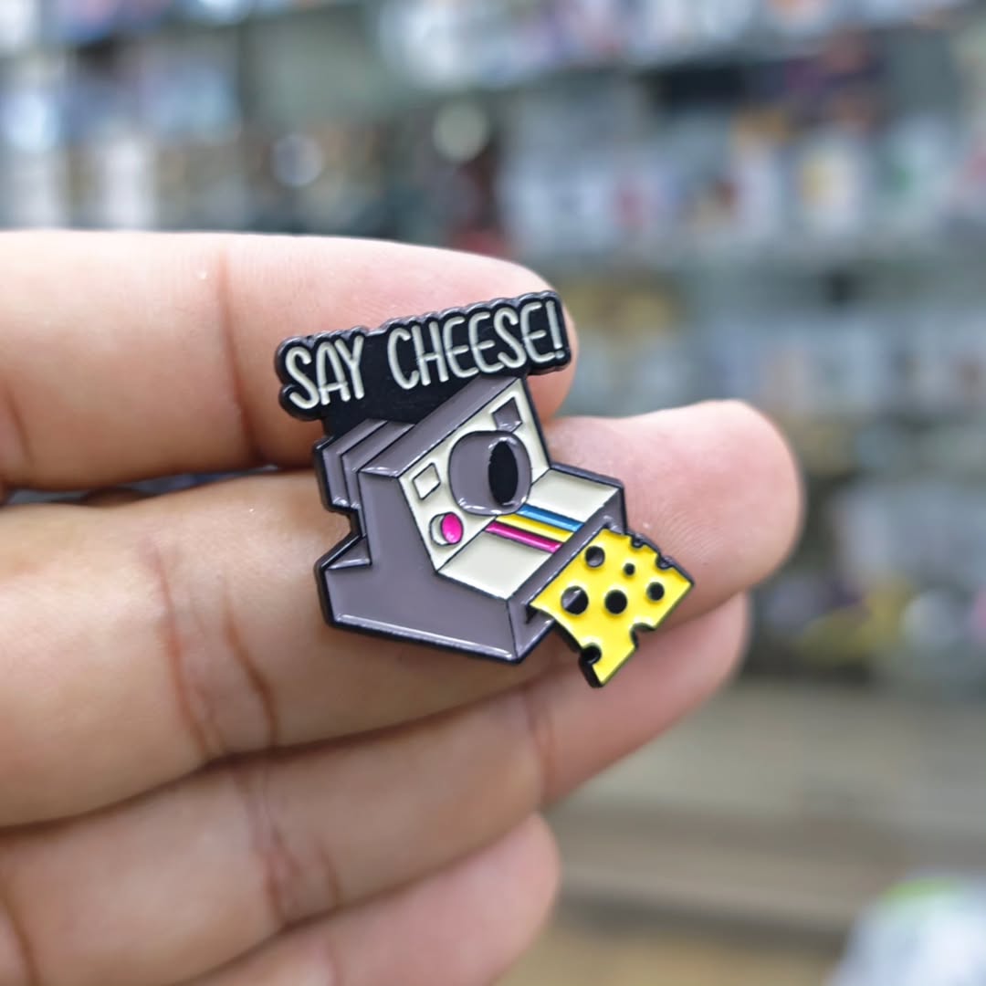 Polaroid Camera Say Cheese Pins - Metal Pins