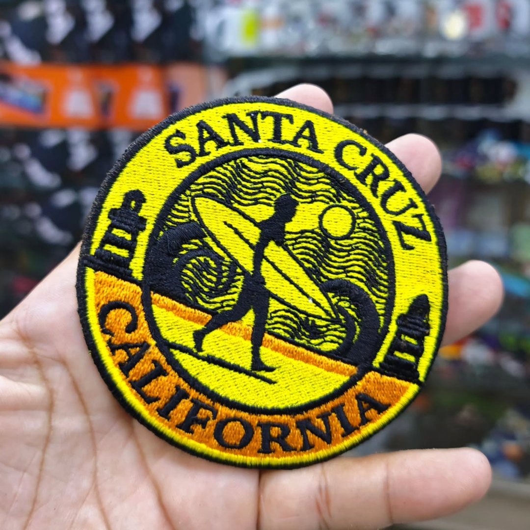 Embroidered Patch Santa Cruz California 95 x 95 MM - Embroidered Patch