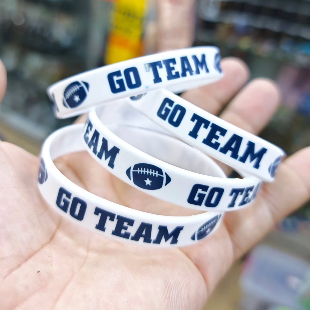 Go Team American Football Silicone Bracelet - Bracelet