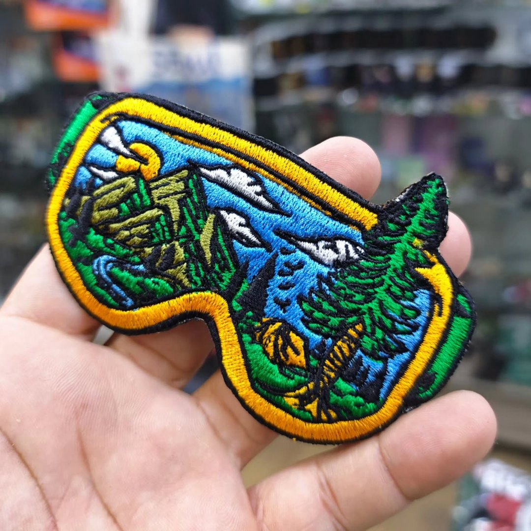 Embroidered Patch Ski Adventure 110x70 CM - Embroidered Patch