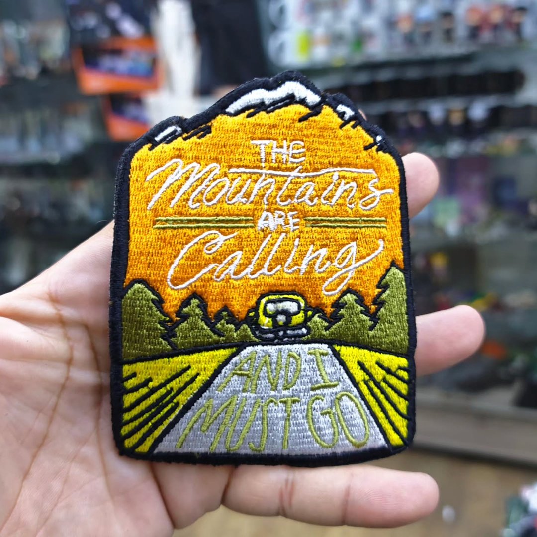 Embroidered Patch The Mountains Calling Adventure 90x110 CM - Embroidered Patch