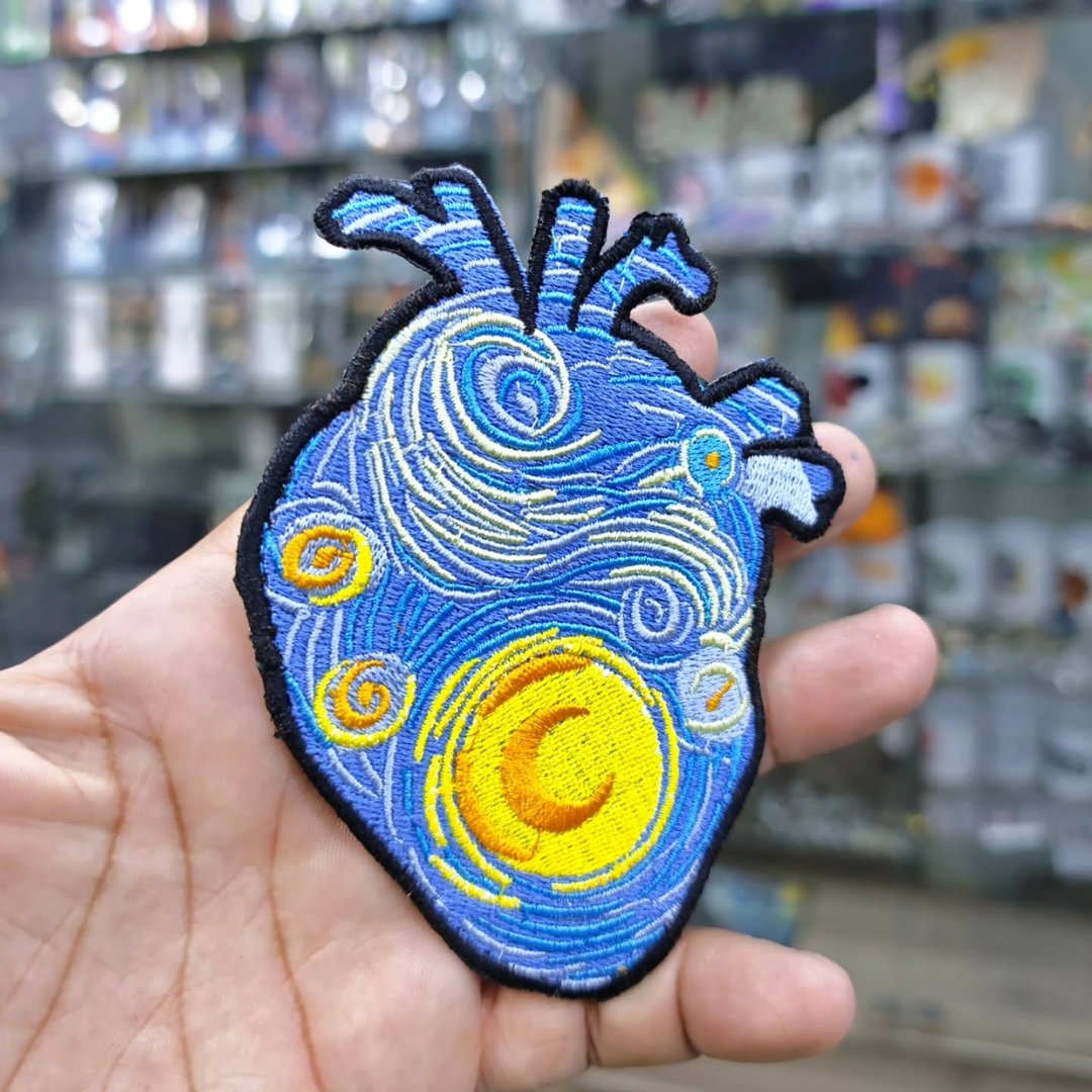 Embroidered Patch Van Gogh 120 x 90 MM - Embroidered Patch