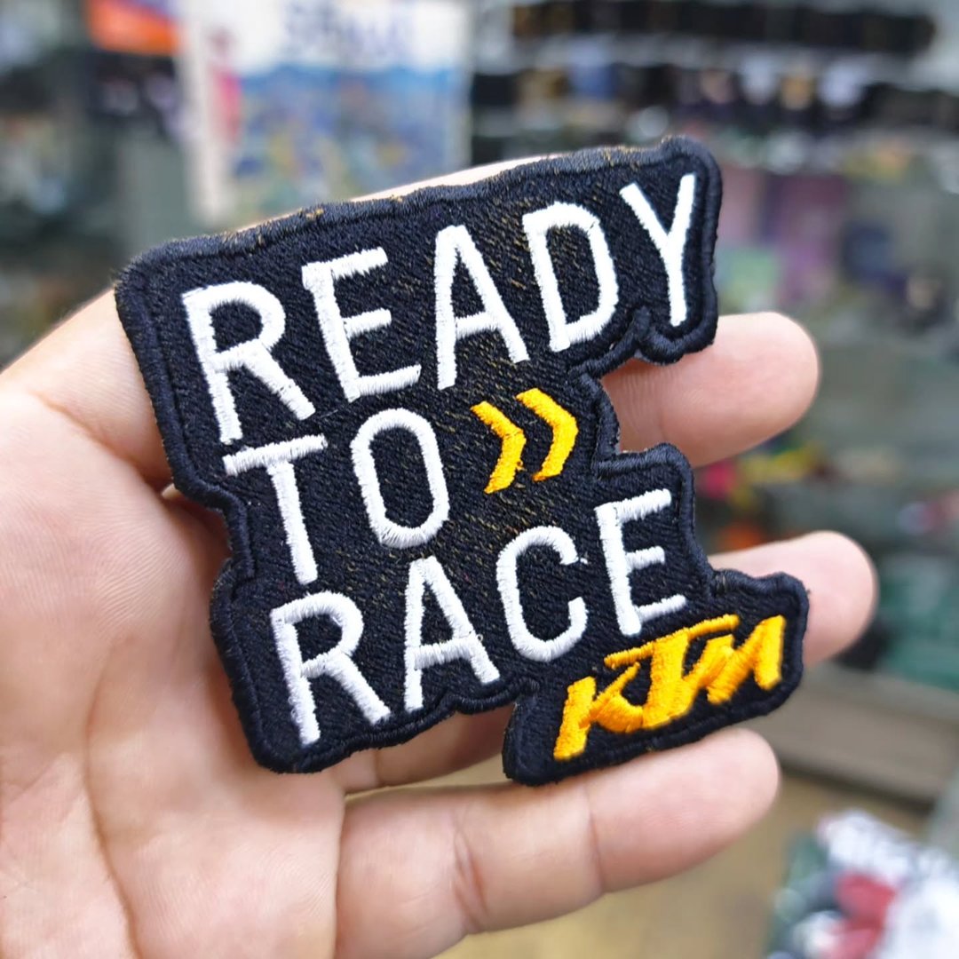 Embroidered Patch Ready To Race KTM  80X75 CM - Embroidered Patch