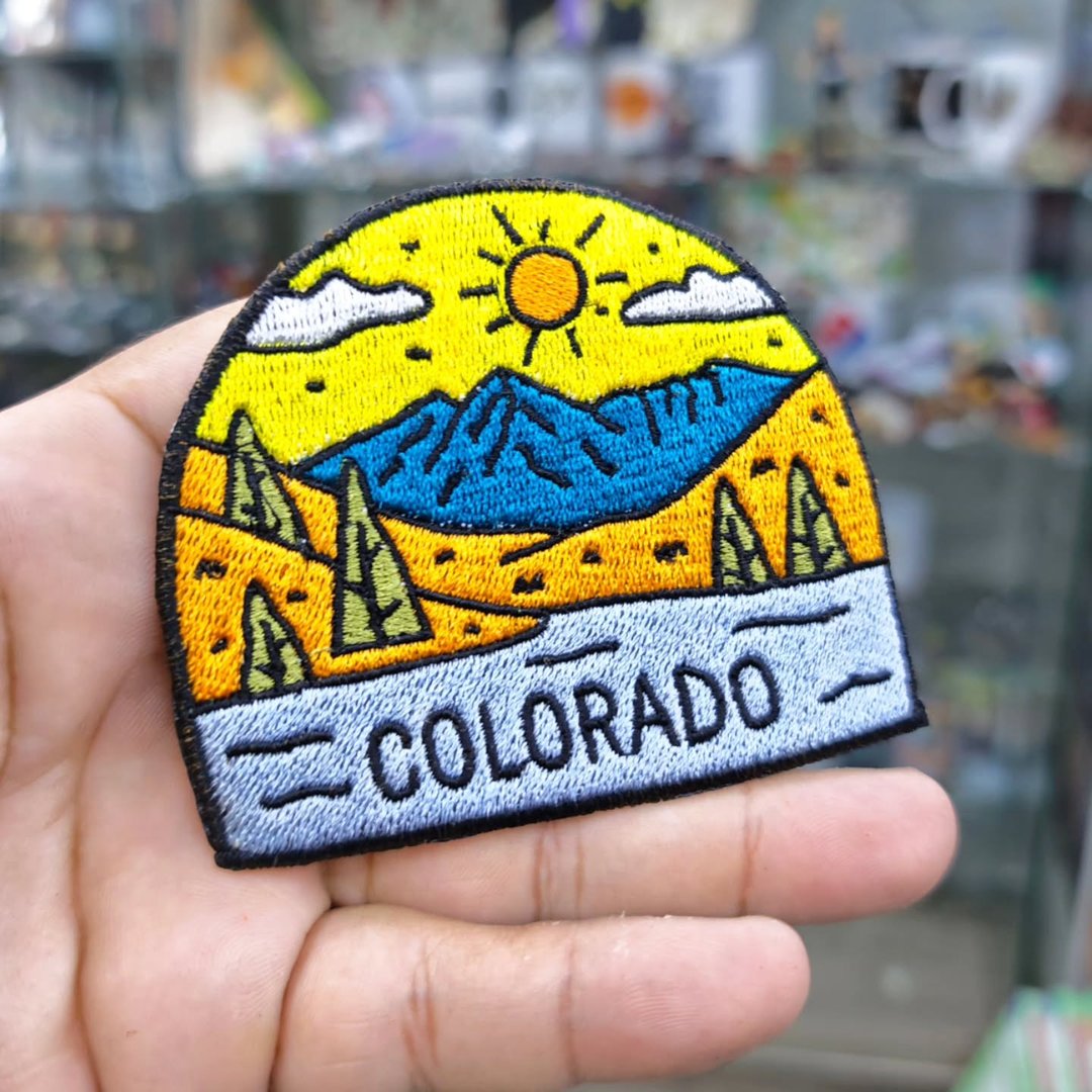 Embroidered Patch Colorado Travel 90 x 75 MM - Embroidered Patch