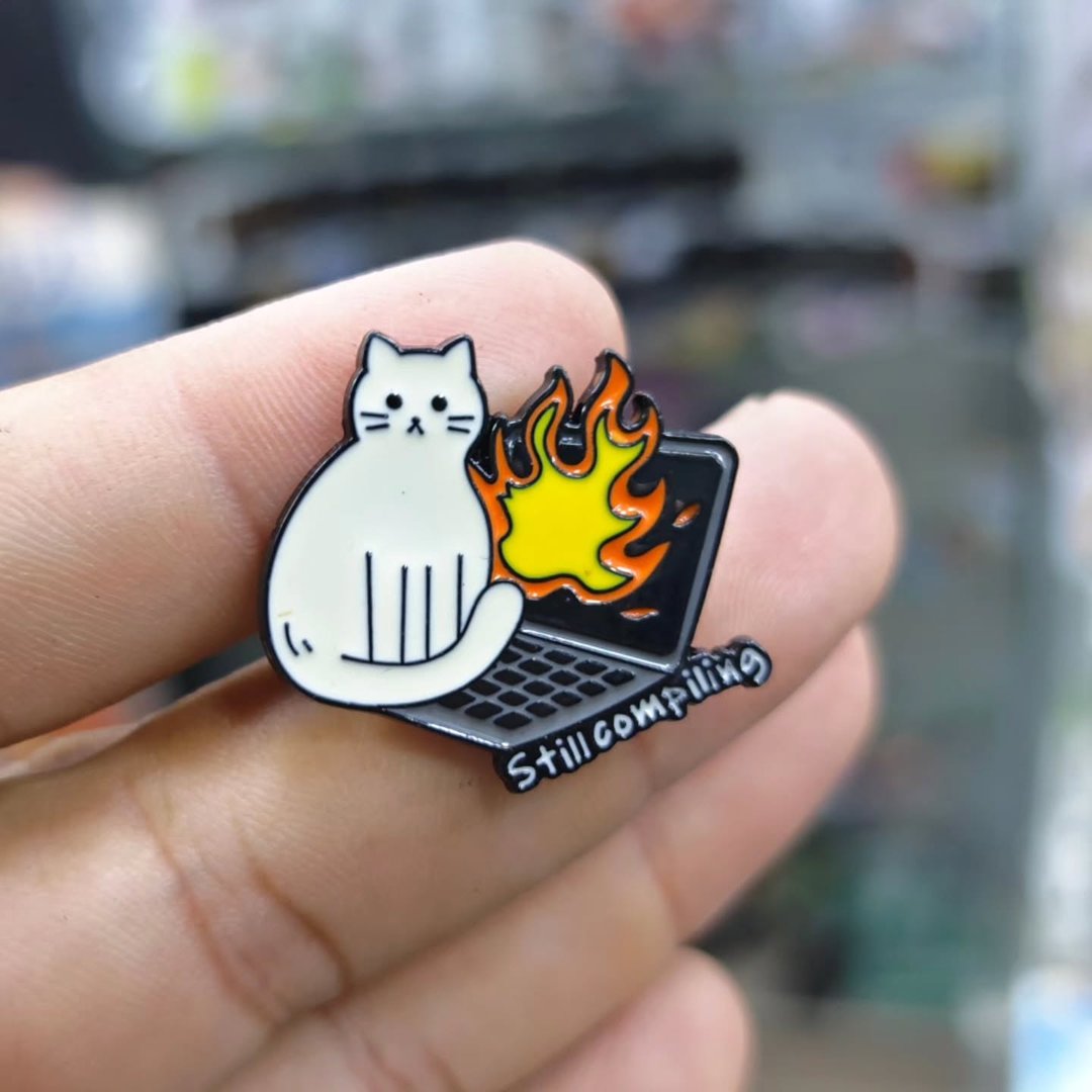 Cat Still Compilling Pins - Metal Pins