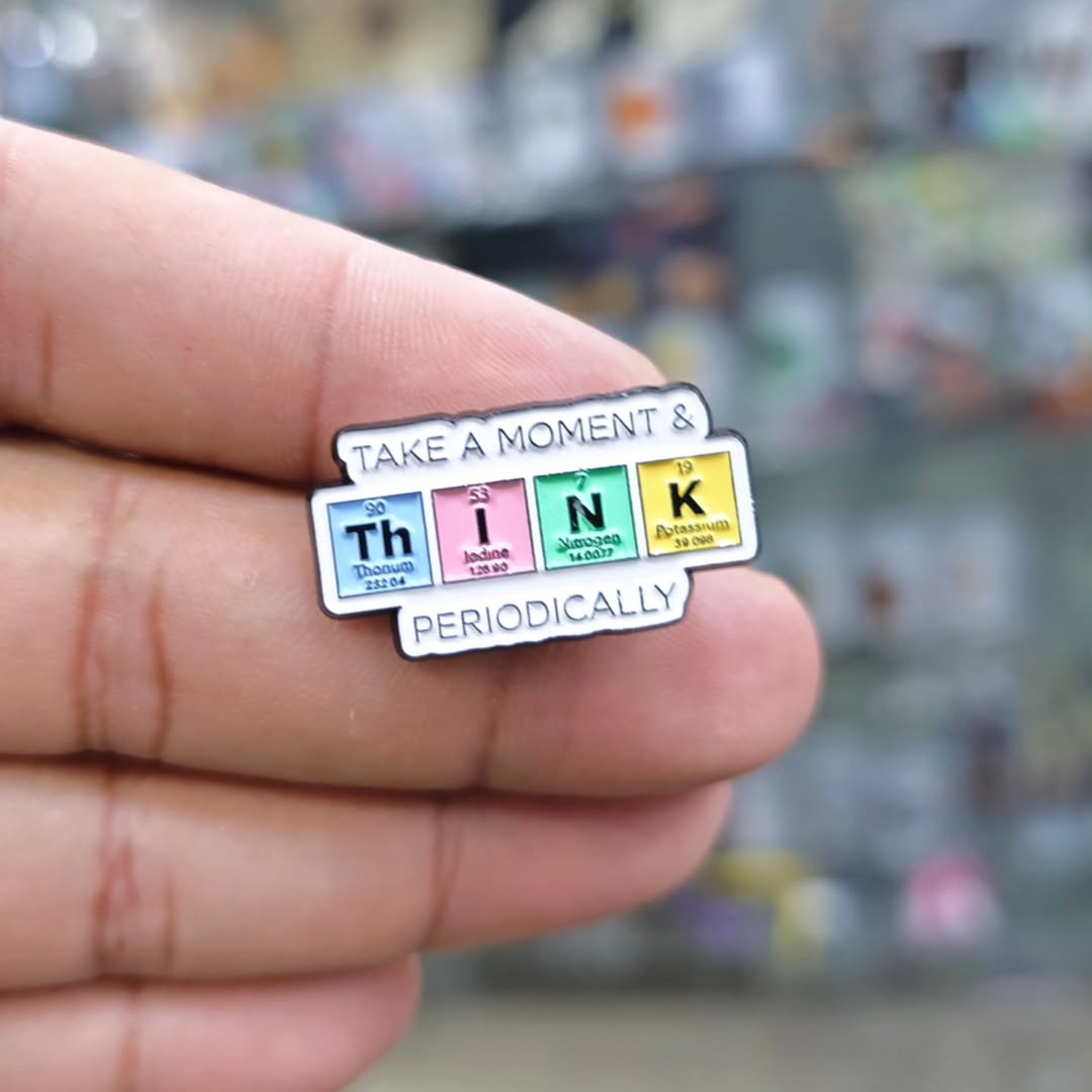 Take A Moment Think Pins - Metal Pins
