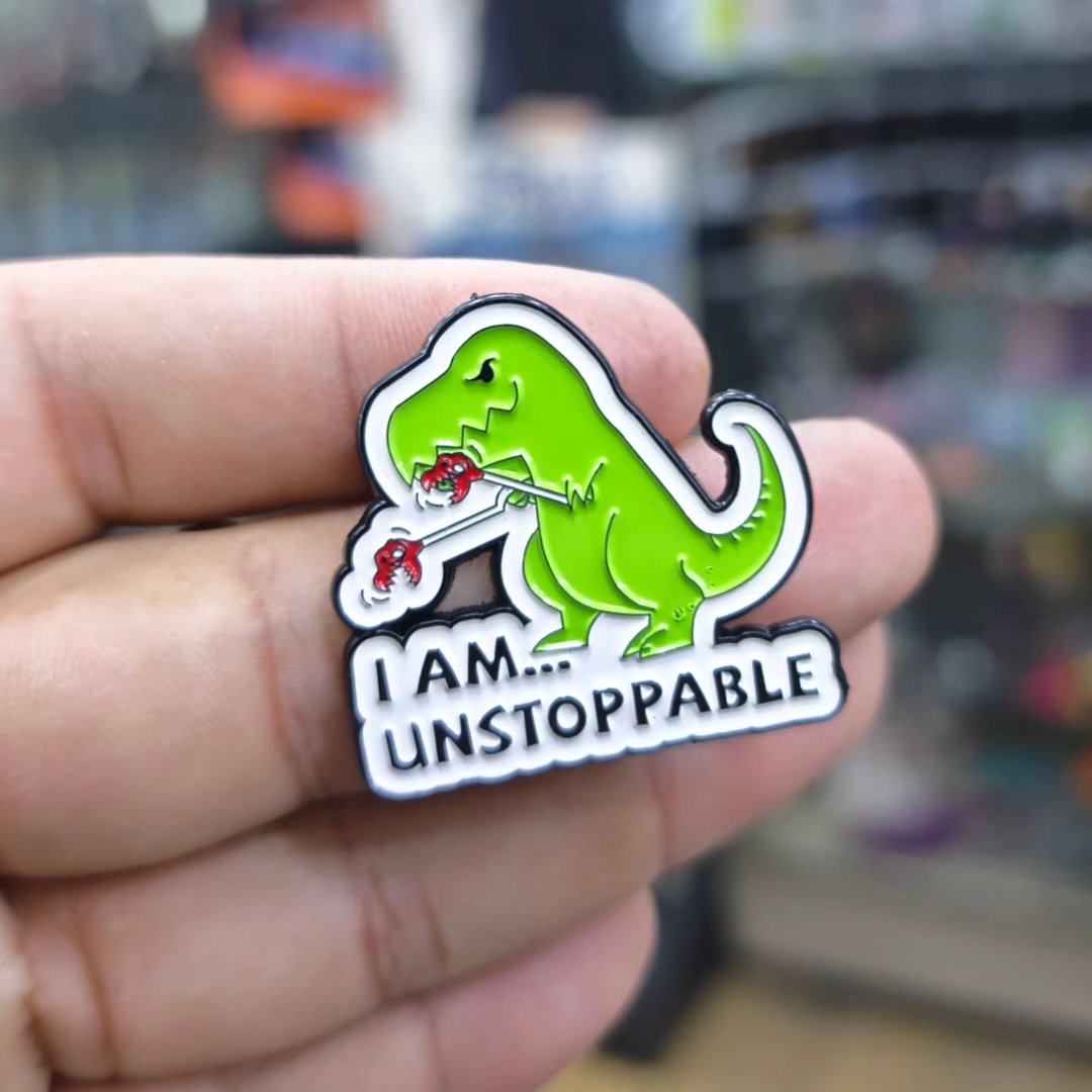 Im Instoppable Dinosaur Pins - Metal Pins