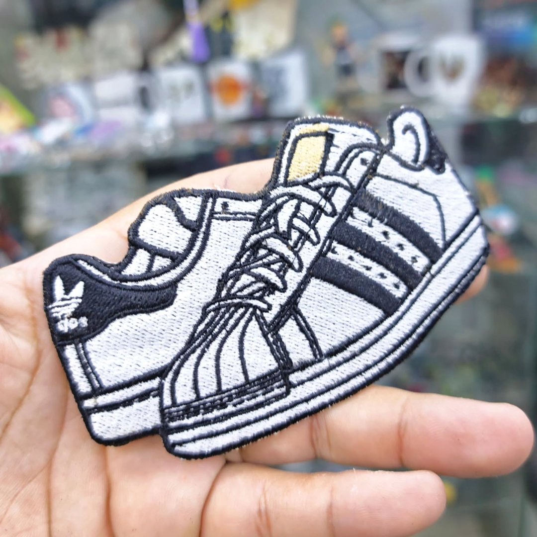 Embroidered Patch Adidas Super Star 115 x 70 MM - Embroidered Patch