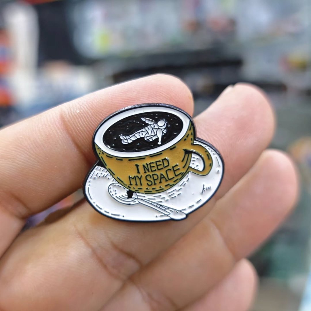 Coffe I Need Space Pins - Metal Pins